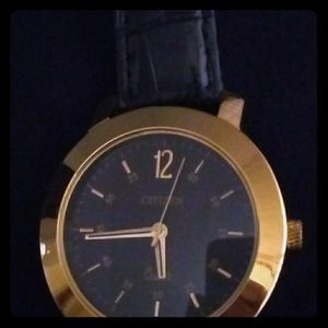 23 k gp Mens Citizen wrist watch